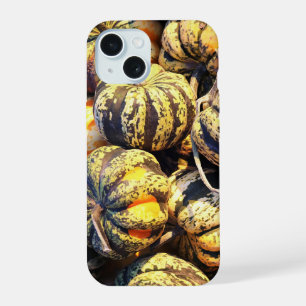 Close Up Stripey Pumpkins iPhone 15 Case
