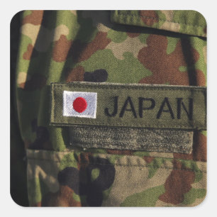 Close-up view 2 square sticker