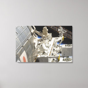 Close-up view of components canvas print