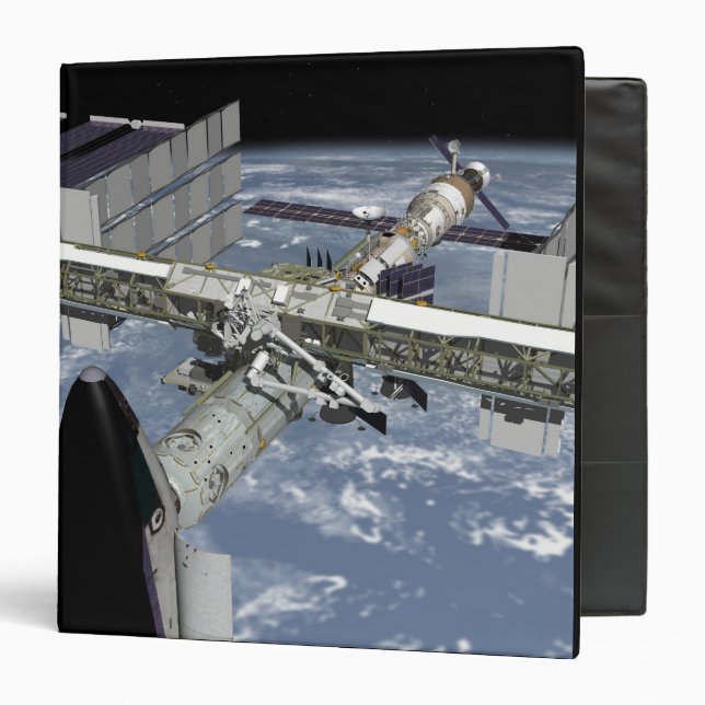 Close up view of the Shuttle docked Binder (Front/Inside)