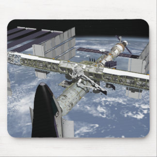 Close up view of the Shuttle docked Mouse Pad