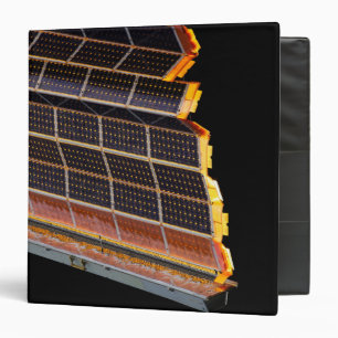 Close-up view of the solar arrays binder