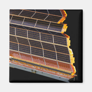Close-up view of the solar arrays magnet
