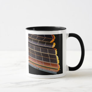 Close-up view of the solar arrays mug