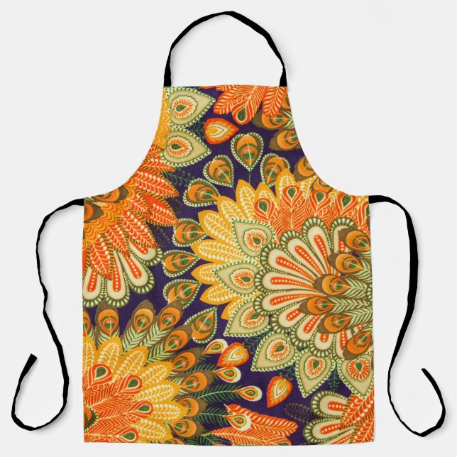 Close-up vintage cloth pattern background. apron (Front)