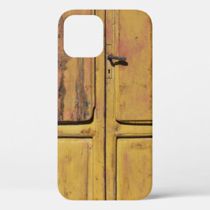 Closed brown wooden cabinet iPhone 12 case