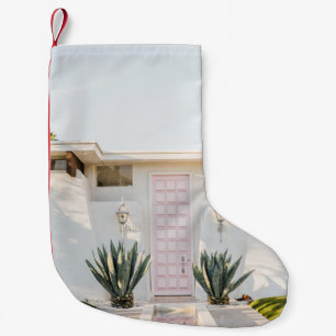 Closed door small christmas stocking