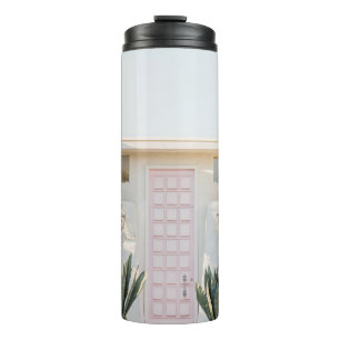 Closed door thermal tumbler