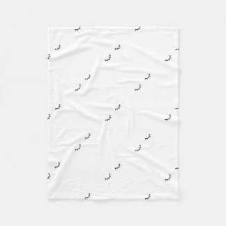 Closed eyes, just eyelashes fleece blanket