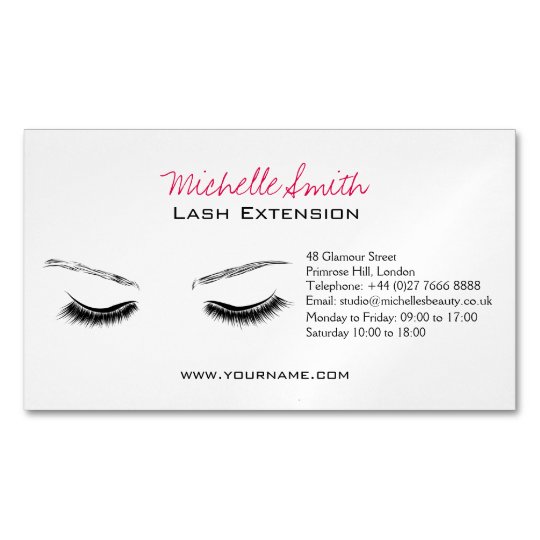 Closed eyes long lashes lash extension Magnetic business ...