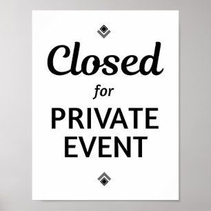 Closed for a Private Event  Poster