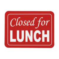 Closed for lunch sign magnet