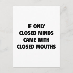 Closed Minds Postcard