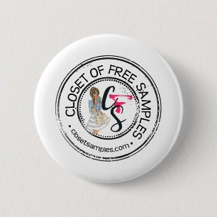 Closet of Free Samples 2 Inch Round Button
