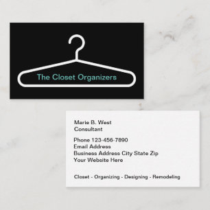 Closet Organizing And Design Service Business Card