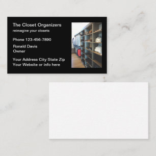 Closet Organizing Services Business Card