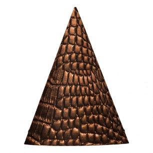 Closeup: crocodile leather texture. party hat