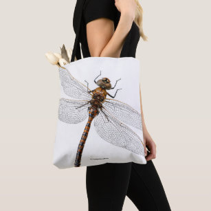 Closeup of a Canada Darner Dragonfly Tote Bag