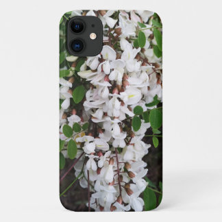 Closeup of acacia flowers iPhone 11 case
