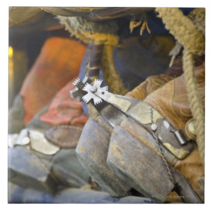 Closeup of Boots & Spurs 2 Tile