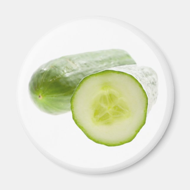 Closeup of cucumber magnet (Front)