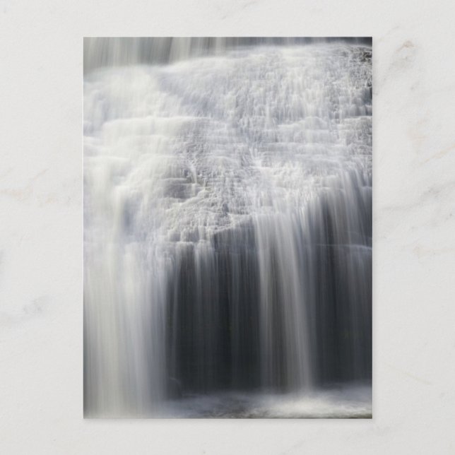 Closeup of Dingmans Falls Postcard (Front)