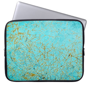 closeup of old, grunge metal car body texture with laptop sleeve