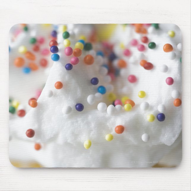 Closeup of sprinkles and frosting mouse pad (Front)