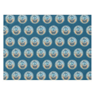 Closeup on Prague Astronomical Clock, Czech R. Tablecloth