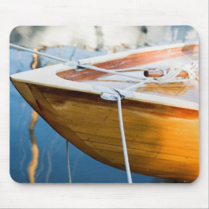 Closeup On Tied Up Boat Mouse Pad