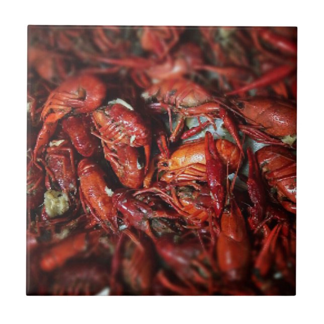 Closeup Photo of Boiled Crawfish Tile (Front)