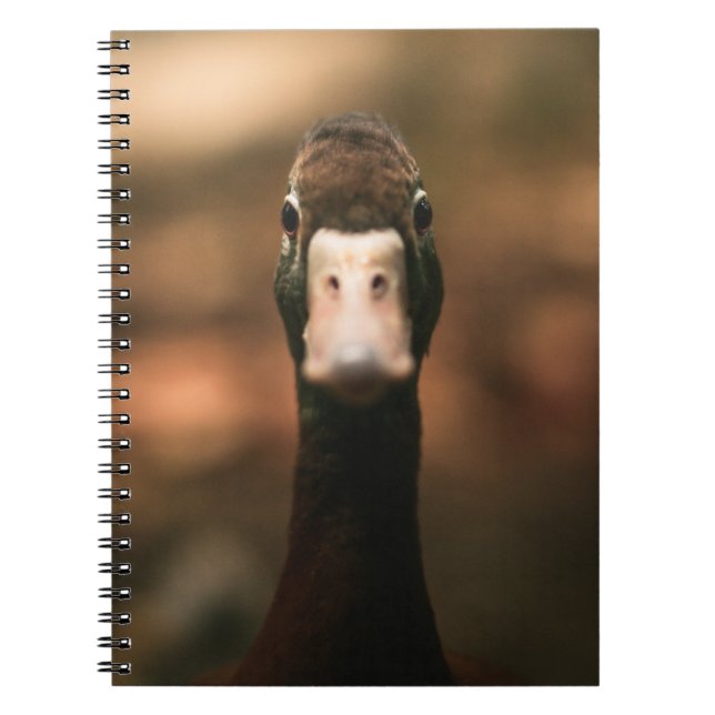 CLOSEUP PHOTO OF DUCK FACE NOTEBOOK (Front)
