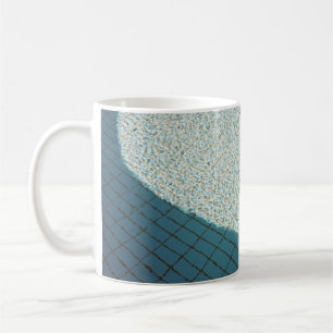 Closeup photo of white tile lot coffee mug
