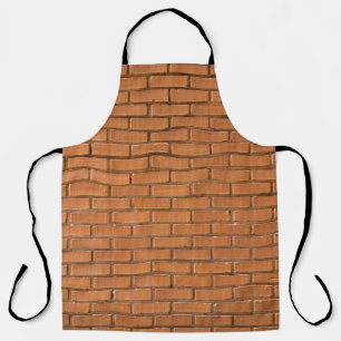 Closeup photography of brown brick wall apron
