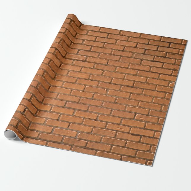 Closeup photography of brown brick wall wrapping paper (Unrolled)
