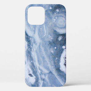 Closeup photography of grey geode iPhone 12 case