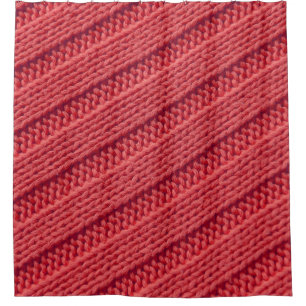 Closeup stripy crochet texture.