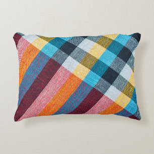 Closeup texture of Fabric, Thai style loincloth Accent Pillow