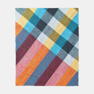 Closeup texture of Fabric, Thai style loincloth Fleece Blanket