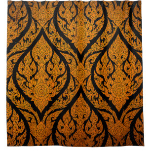 Closeup Thai pattern carving lotus picture at door