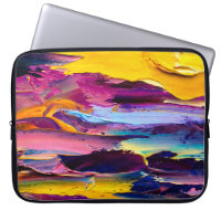 Closeup view of an palette knife oil painting. Abs
