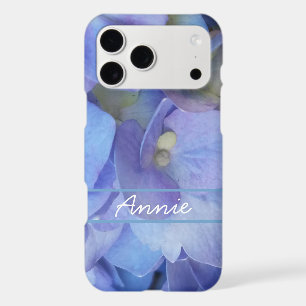 closeuse en fleur d'hydrangée bleue
