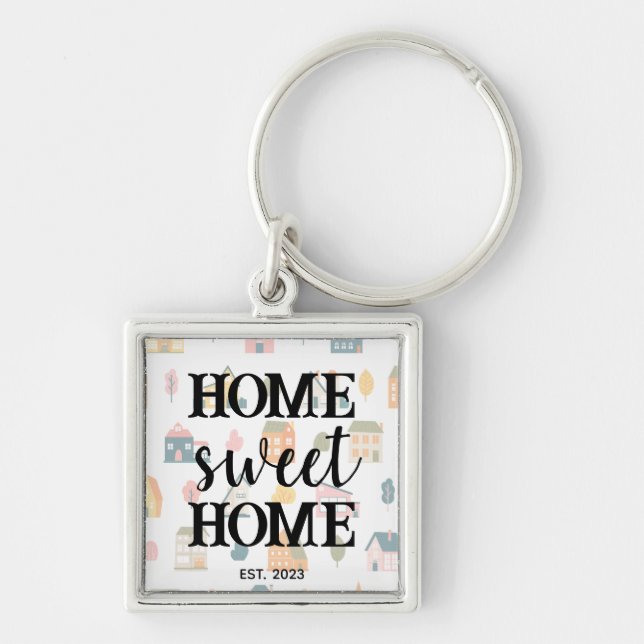 Closing Day New Homeowner Home Sweet Home Realty Keychain (Front)