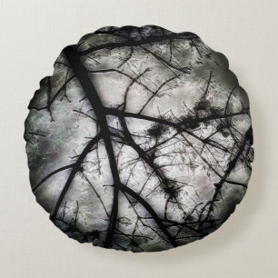 Closing In Round Pillow