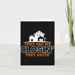 Closing S Like A Boss Real Estate Funny Realtor  Card