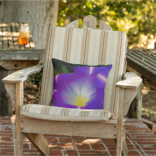 Closing Time for Morning Glories Outdoor Pillow