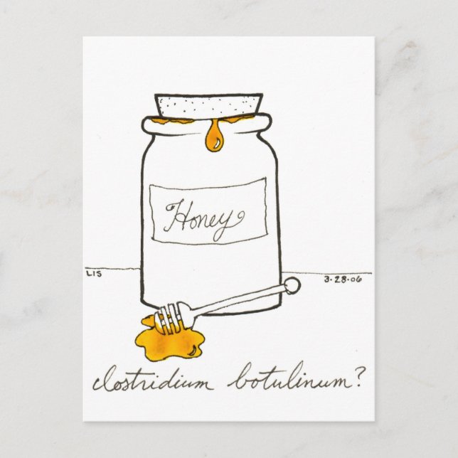 Clostridium Botulinum postcard (Front)