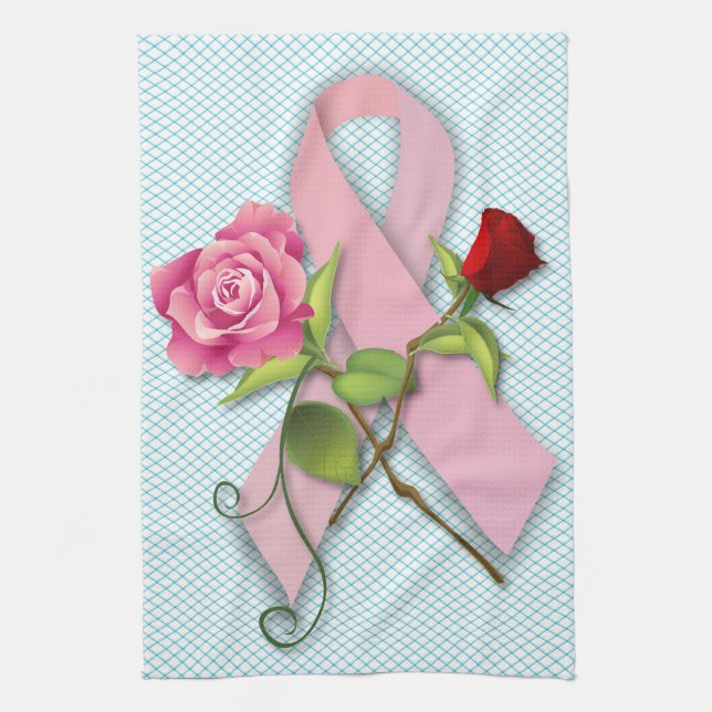 Closure for the Breast Cancer Survivor Kitchen Towel (Vertical)