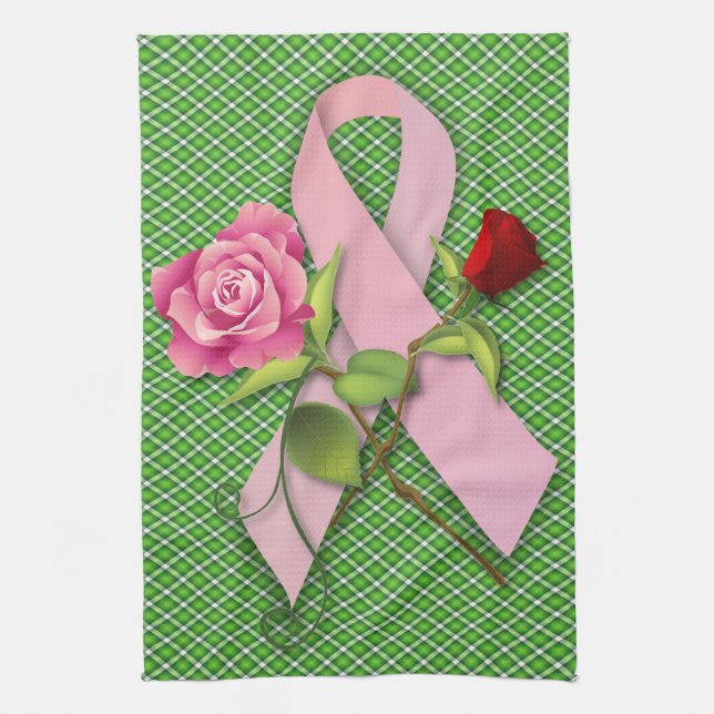 Closure for the Breast Cancer Survivor Kitchen Towel (Vertical)