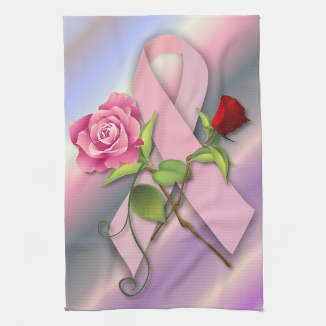 Closure for the Breast Cancer Survivor Kitchen Towel (Vertical)